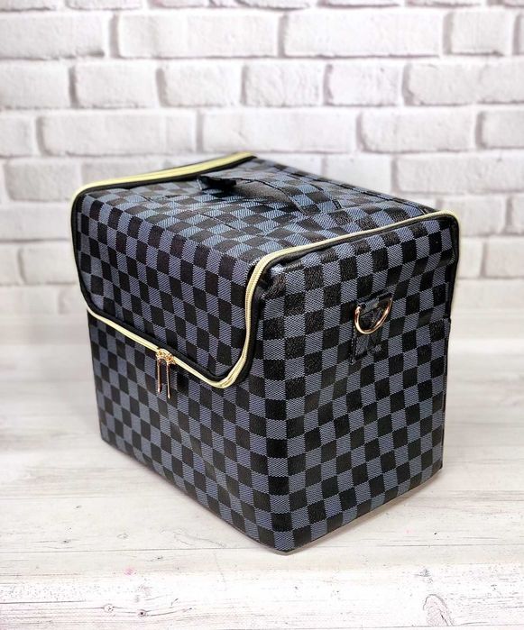 Бьюти кейс сумка мастера для косметики  раздвижные полочки кожзам