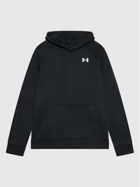 Under armour bluza dziecięca kangurka czarna r.128/134