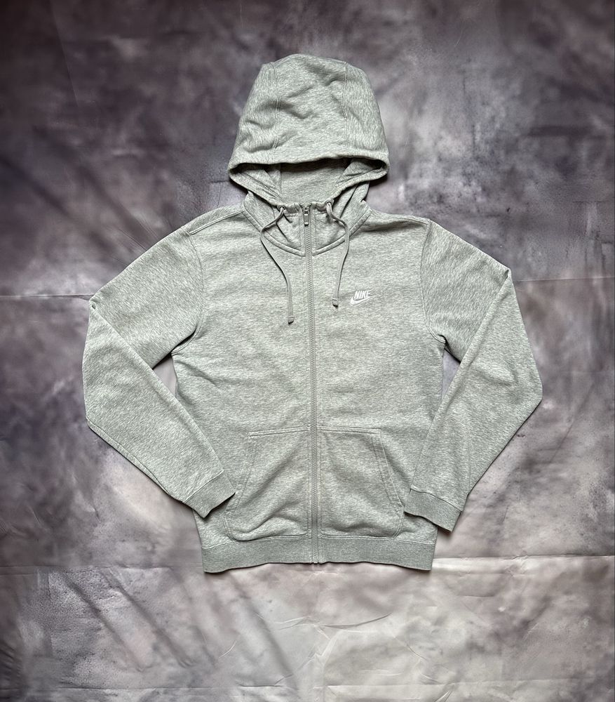 Bluza rozpinana z kapturem szara Nike unisex streetwear