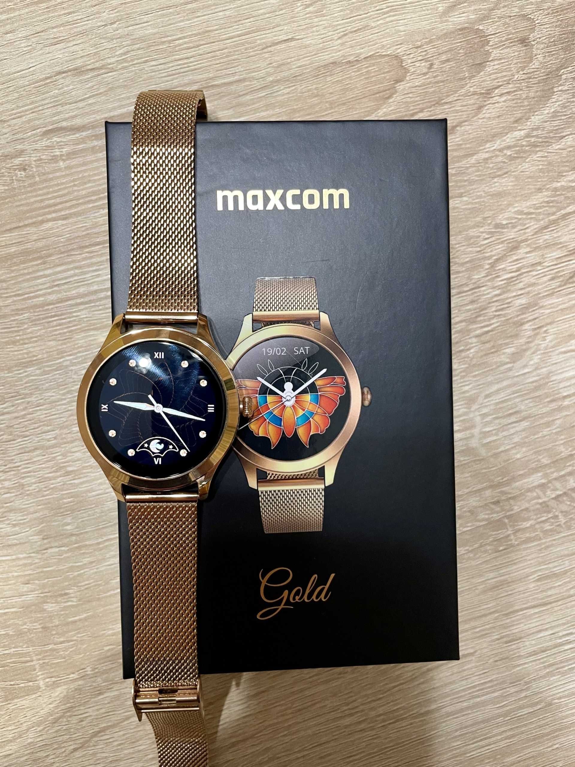Smartwatch Maxcom Fw42 gold/ złoty nowy gwar. 24mce Kraków