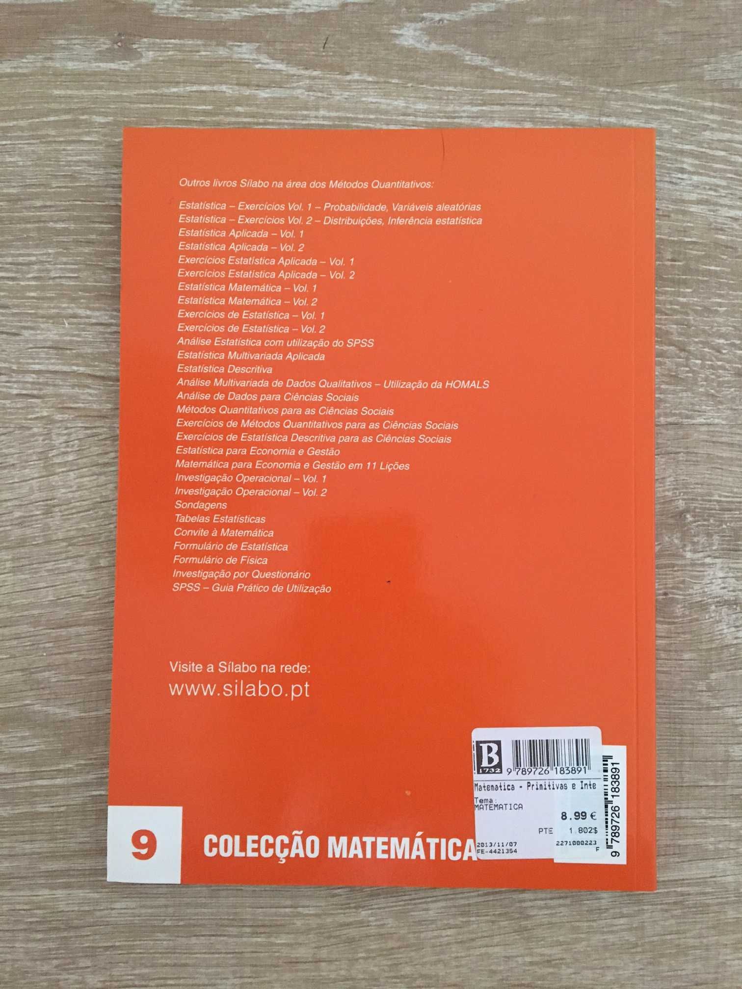 Primitivas e Integrais - Exercícios