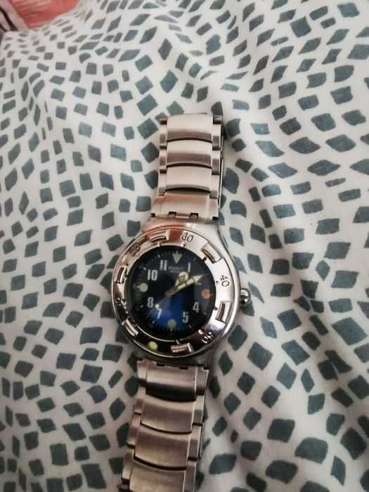 raro relógio SWATCH Watch Irony Scuba 200 Stainless Steel AG 1998