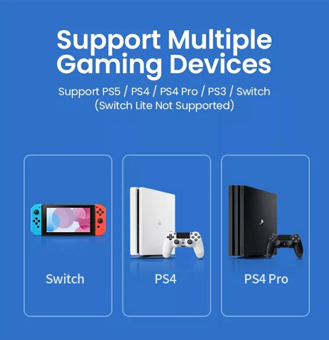 Ugreen USB Bluetooth 5.0 передатчик для Nintendo PS4 PS5 Windows