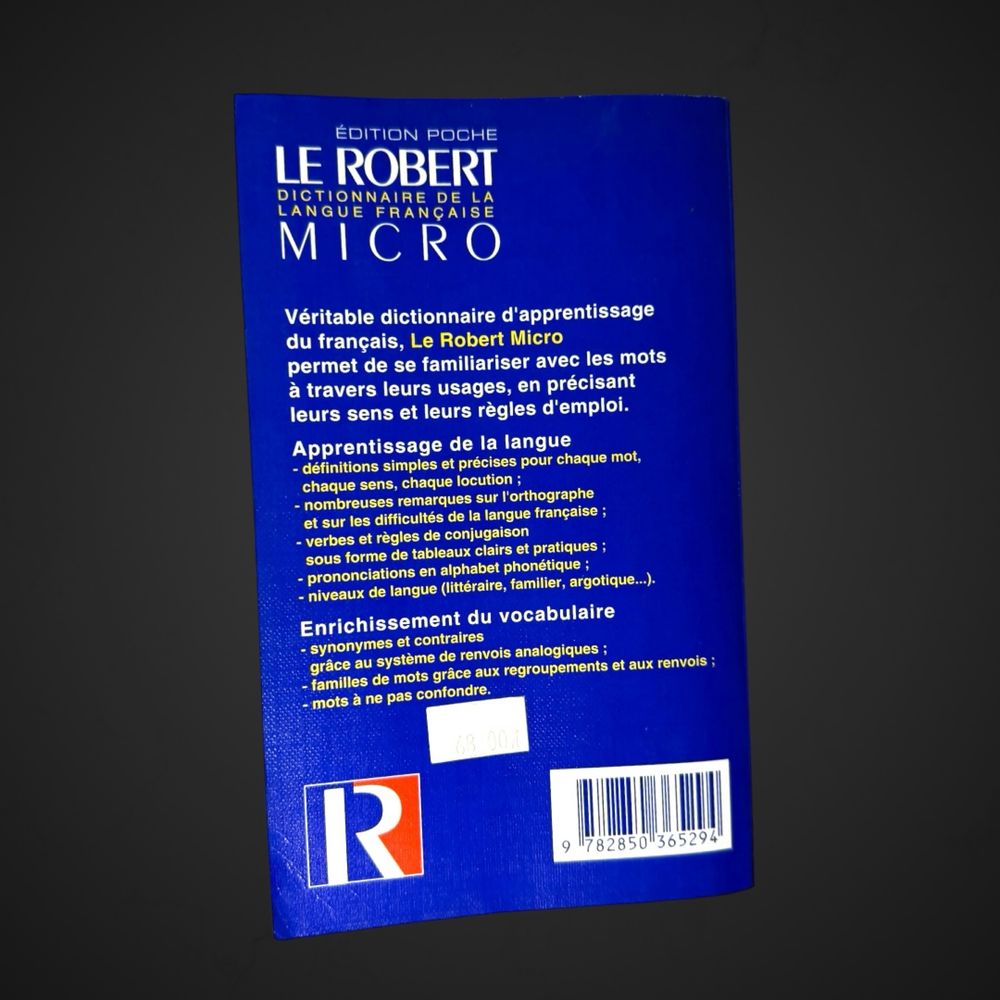 Le Robert Micro dictionnaire słownik języka francuskiego