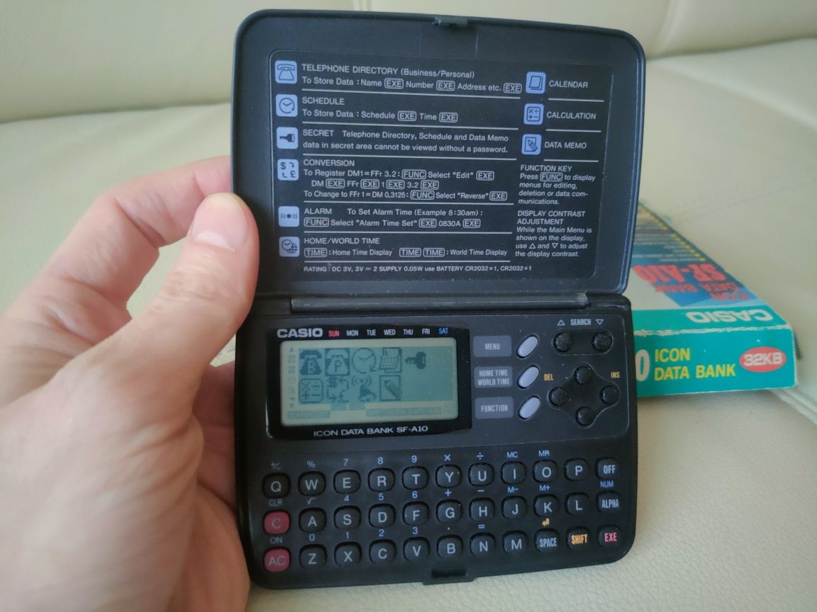 Kalkulator organizer casio SF-A10