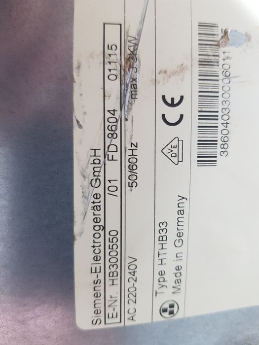 Електрична духовка/электрическая духовка Siemens HD 300550 б/у з Німеч