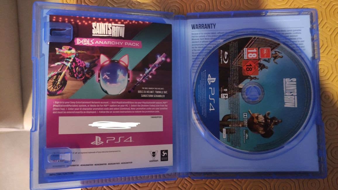 Vendo jogo PS4 Saints Row Day One Edition