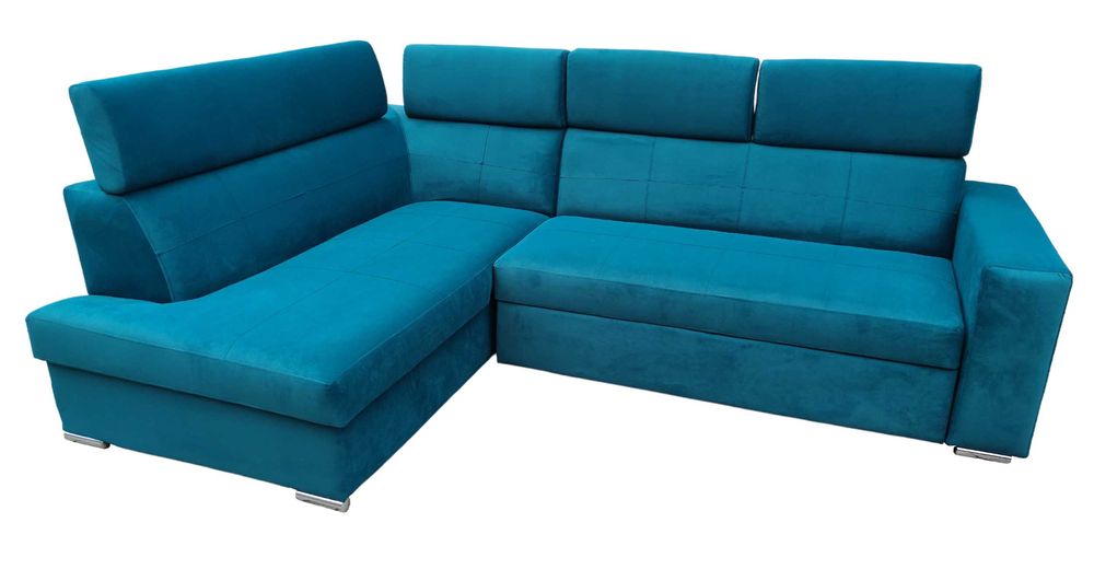 Narożnik Sofa ROCK, Gruby Bonell+ Pasy,Zagłówki reg, schowek,na wymiar