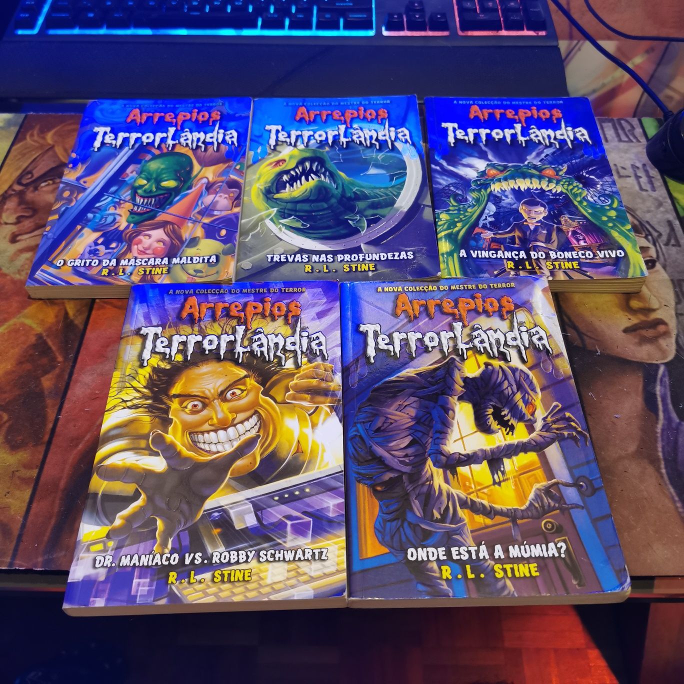 Lote de livros Arrepios e TerrorLandia
