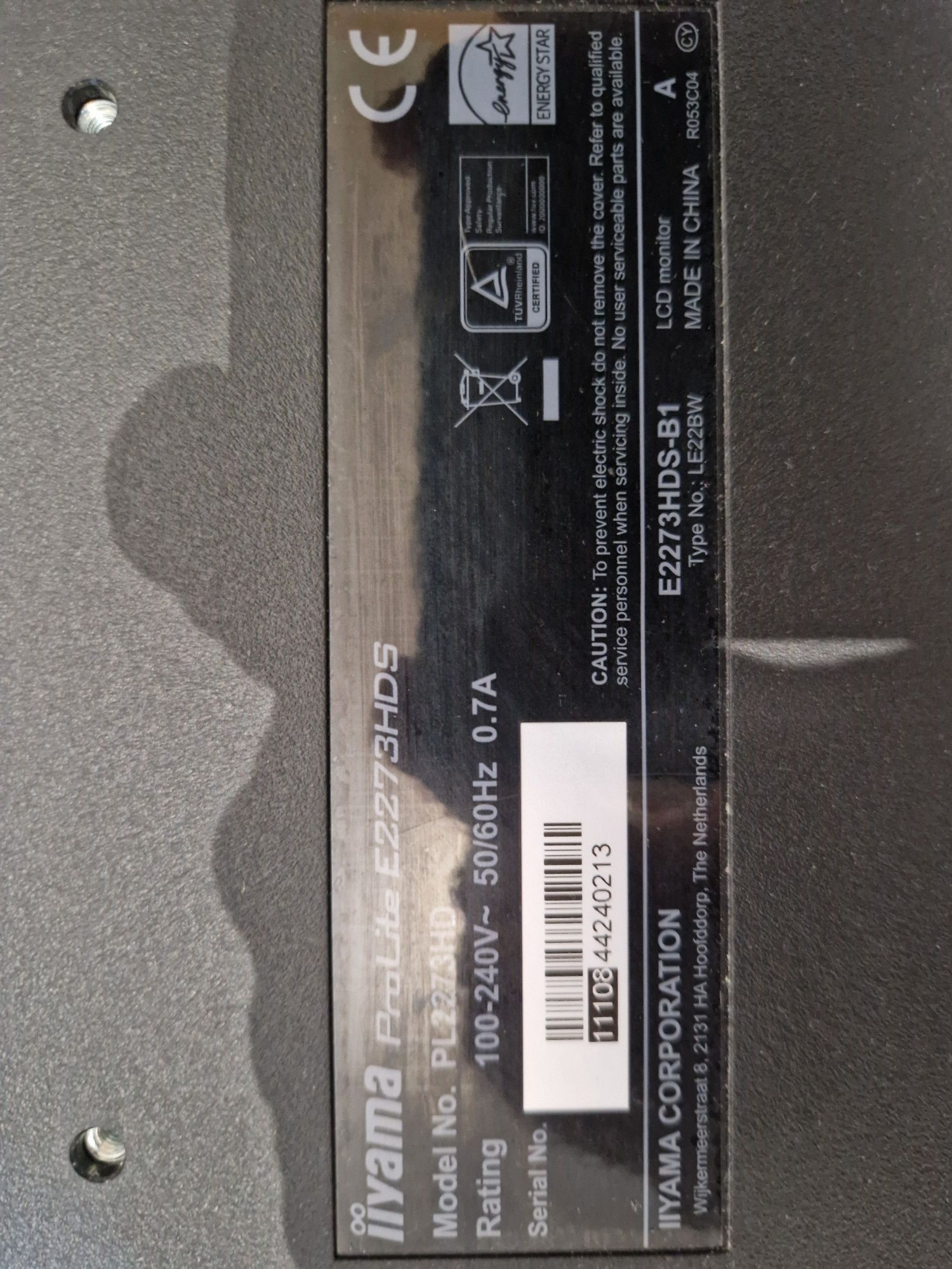 Monitor 21,5" iiyama