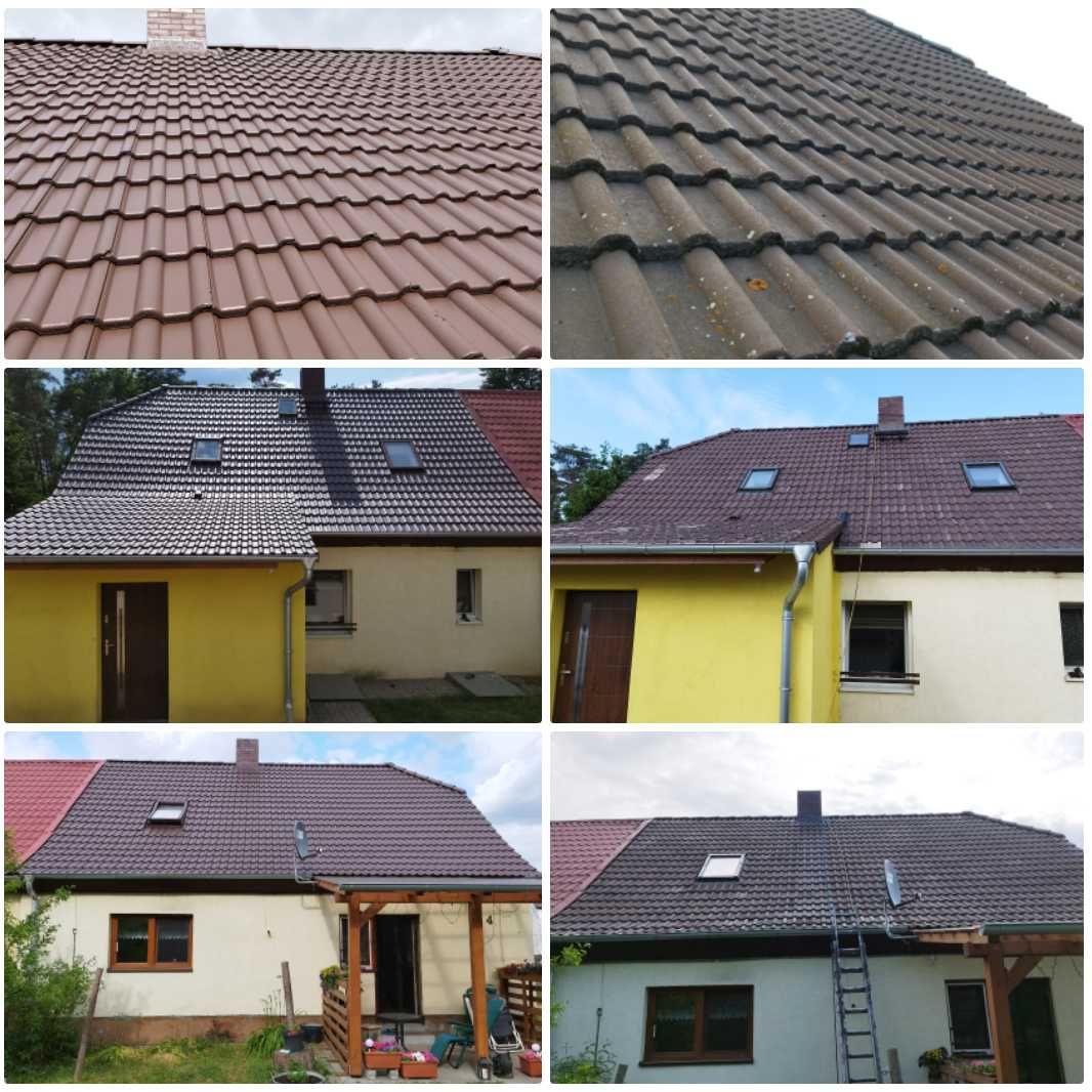 Mycie Dachów malowanie dachów czyszczenie dachu elewacji