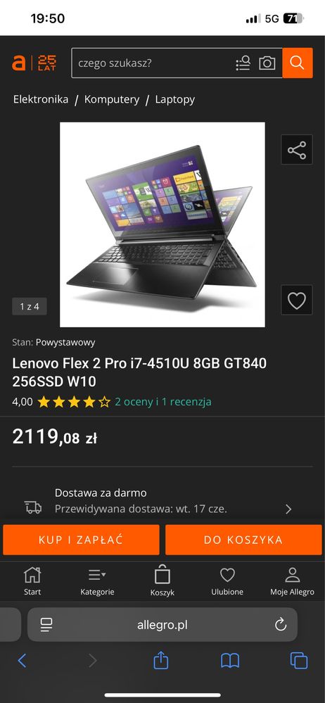 Lenovo flex 2:intel i7/Nvidia GF 840m