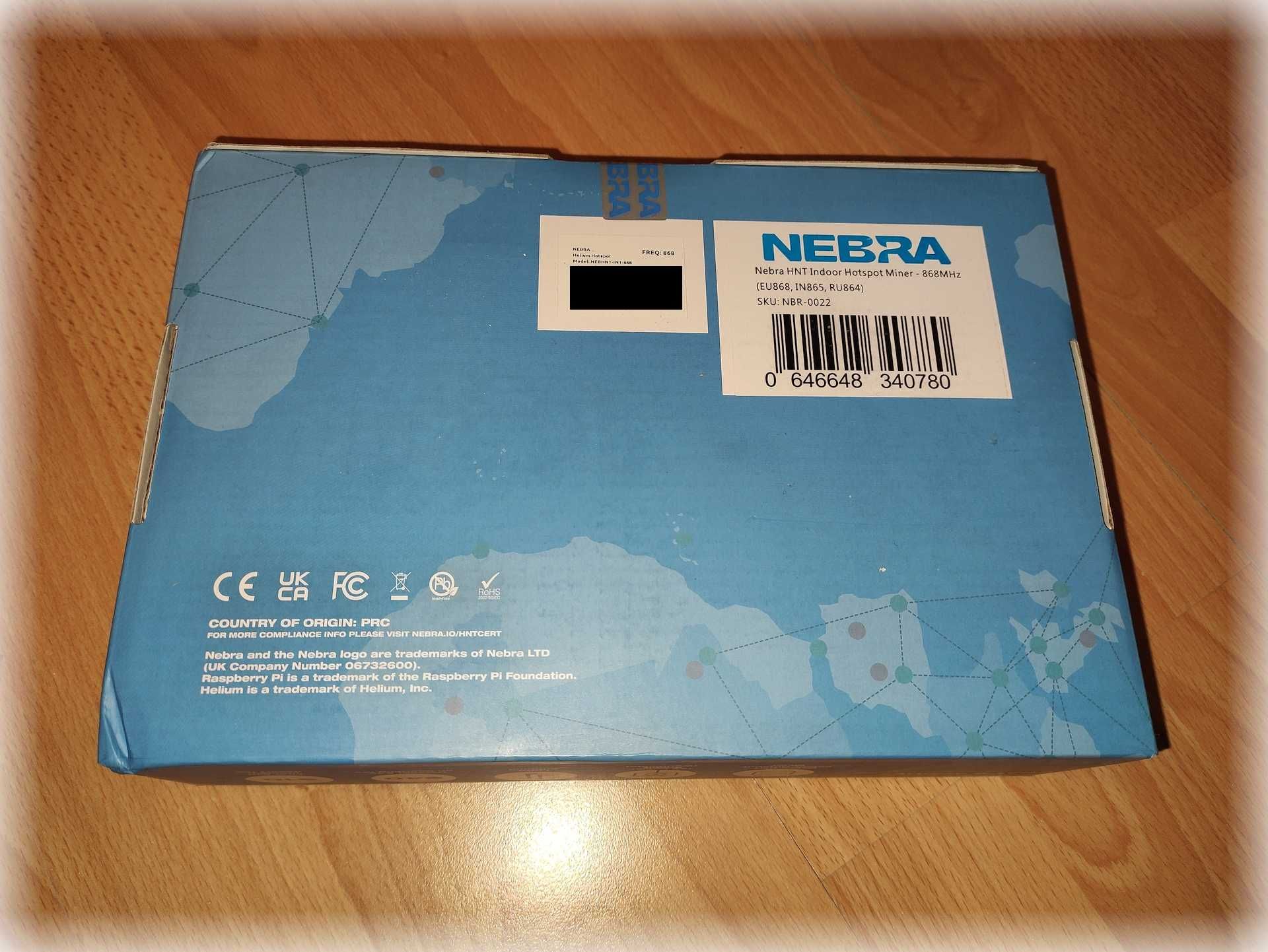 Koparka Miner Nebra Indoor Hotspot Helium 868EU HNT