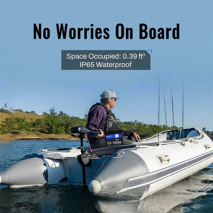 Аккумуляторная батарея WattCycle 12V 100Ah Mini EVE LiFePO4 9.5 кг