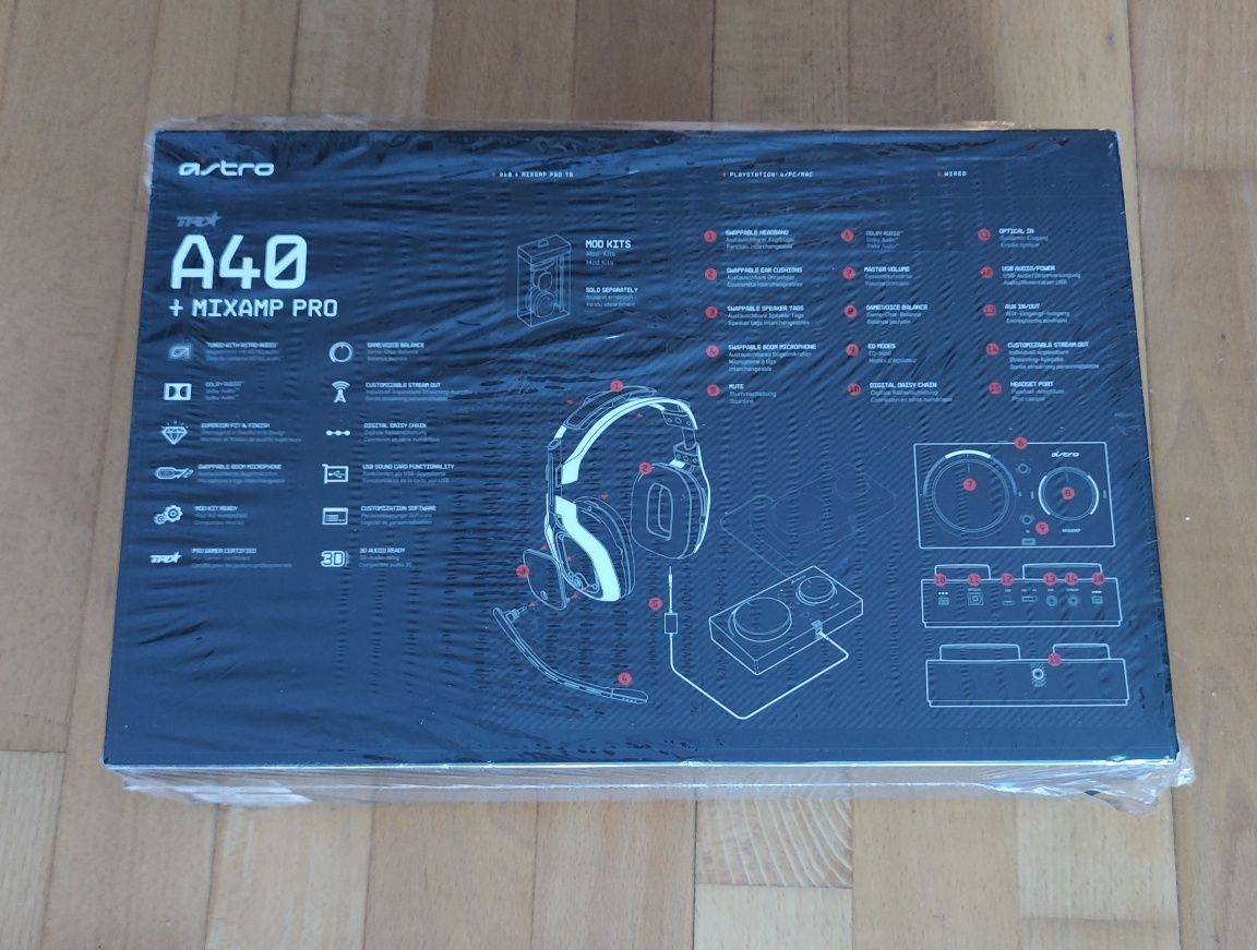 Astro Gaming A40 + Mixamp Pro - Auscultadores headphones - NOVO