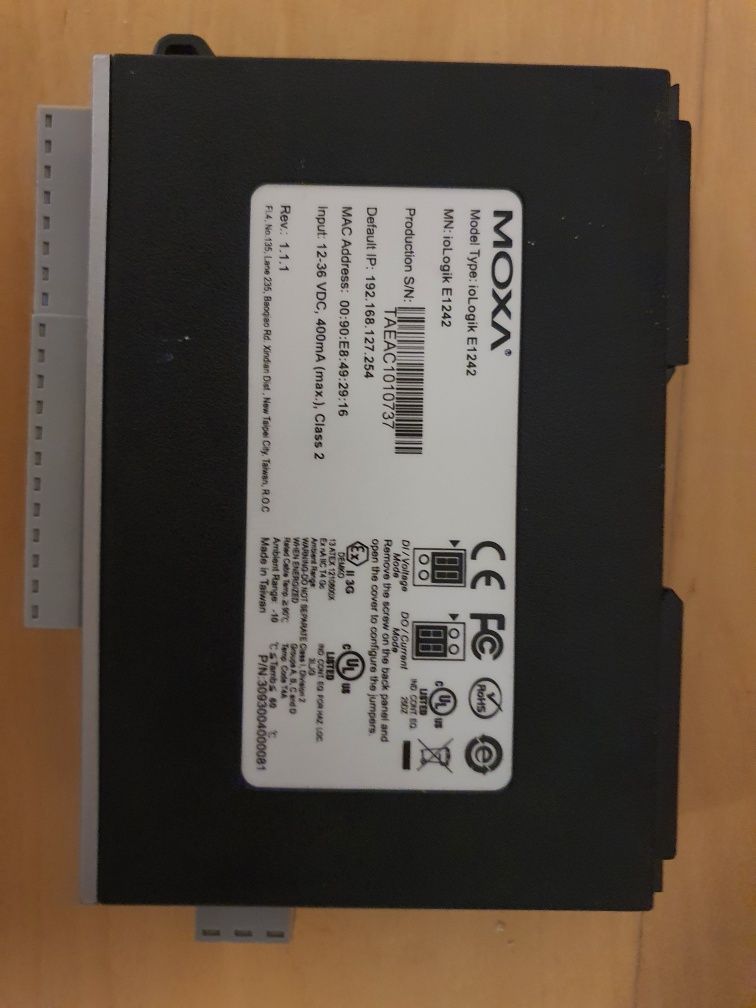 Moxa IoLogic 1242 moduł wejścia wyjścia ethernet