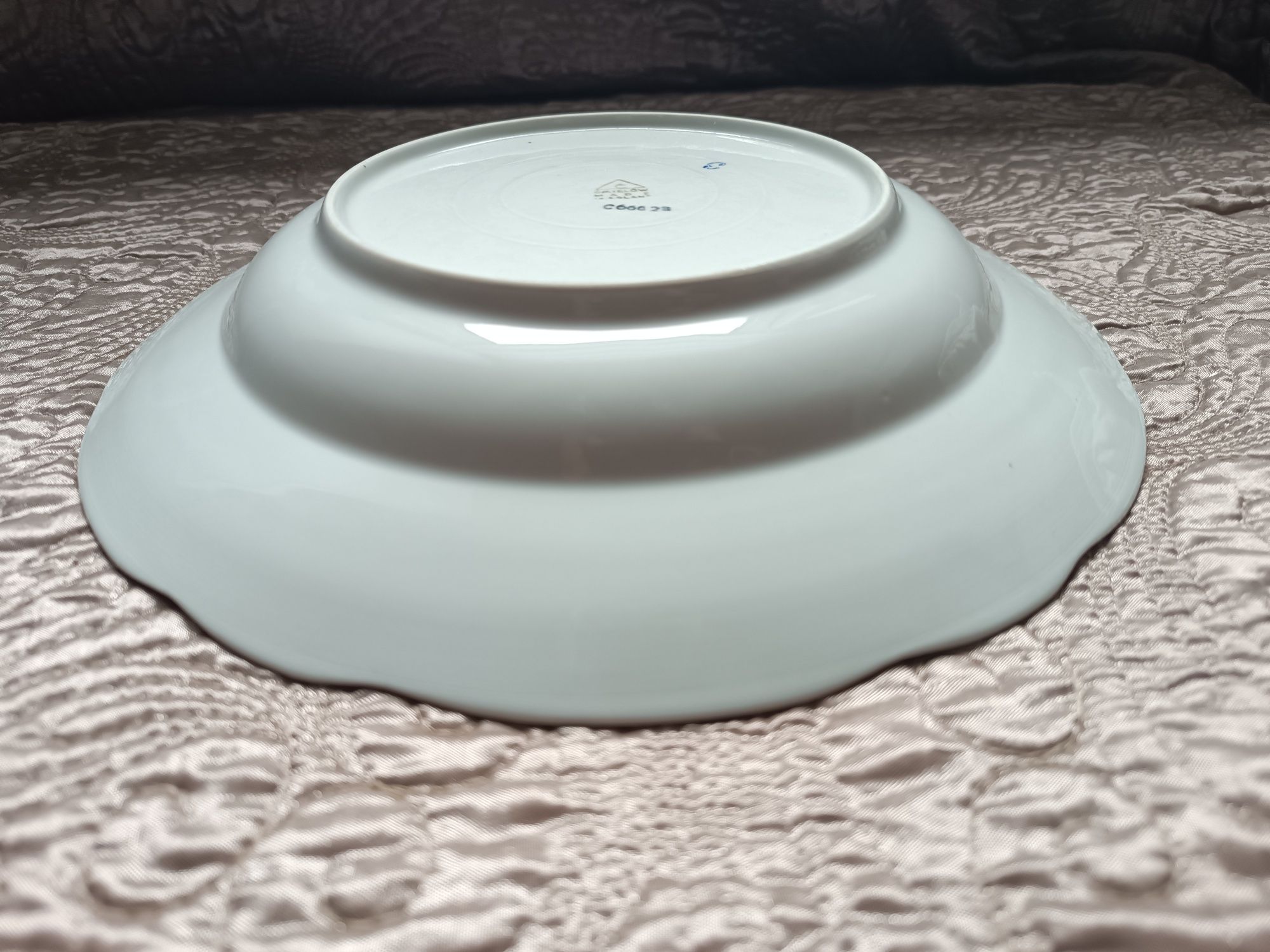 Ćmielów stara porcelana talerze obiadowe głęboke