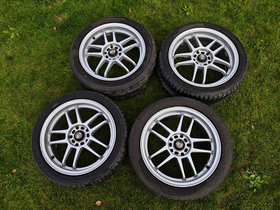 4x KOŁA Felgi ROTA 17 5x114,3 proste  + opony Sava UHP2 dobry stan