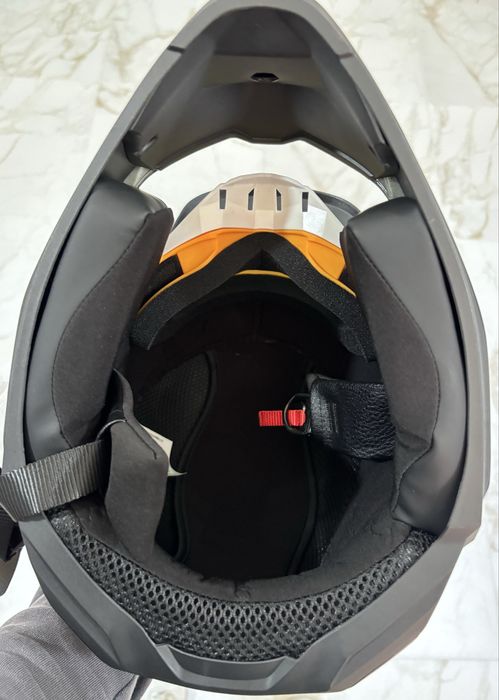 Ендуро кросовий шолом ORZ, Fox на мотоцикл, шлем зелений із окулярами