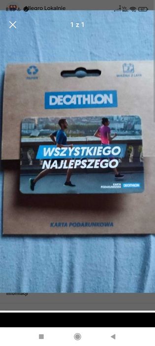 Karta podarunkowa decathlon