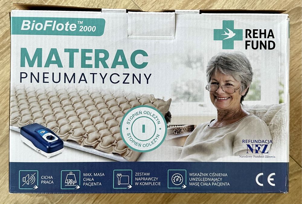 Pneumatyczny materac przeciwodleżynowy BioFlote 2000