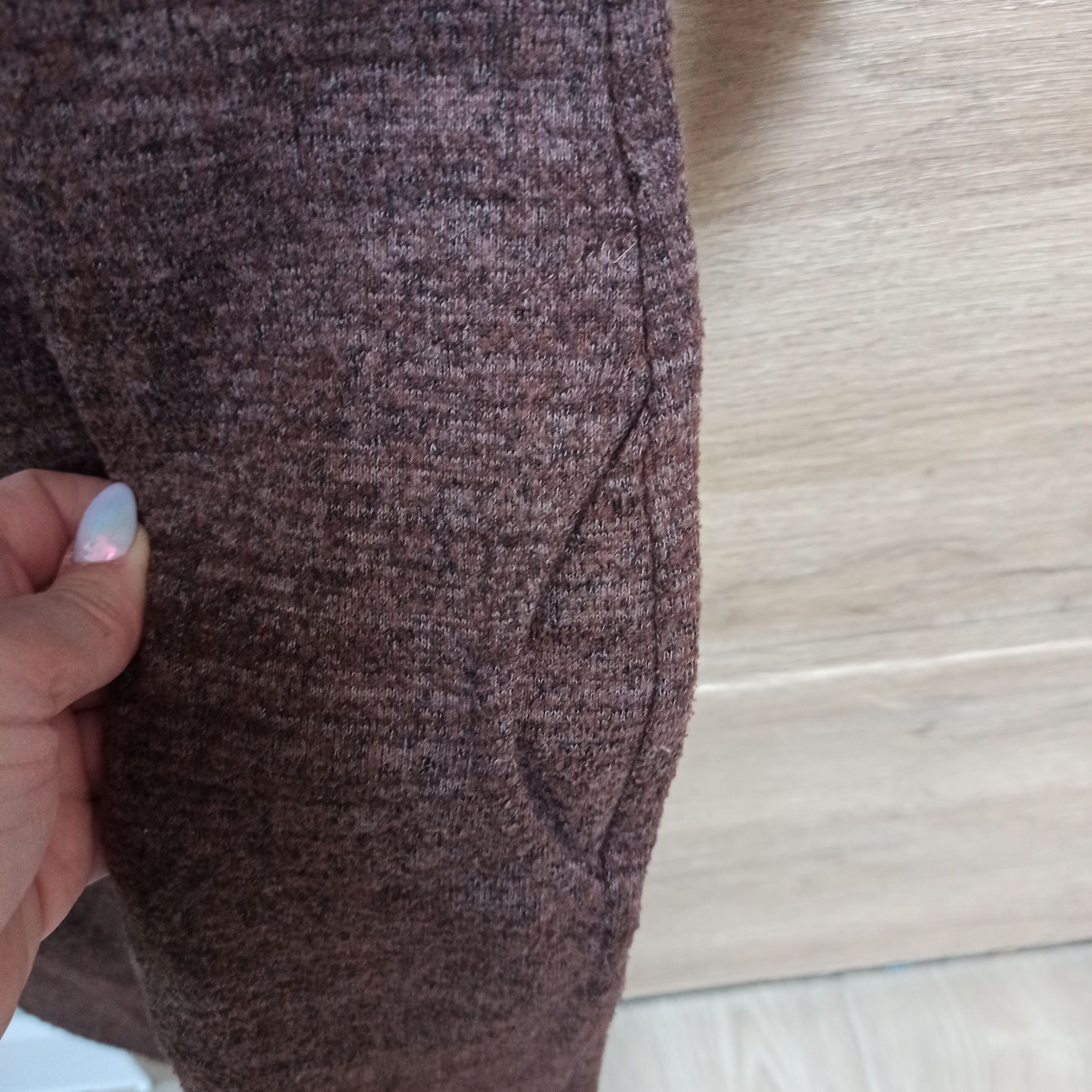 38 M Tunika sweterek sukienka sweter brązowy