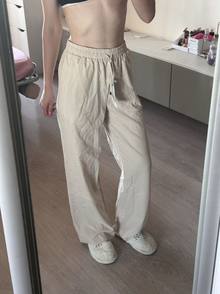 Лляні штани zara S