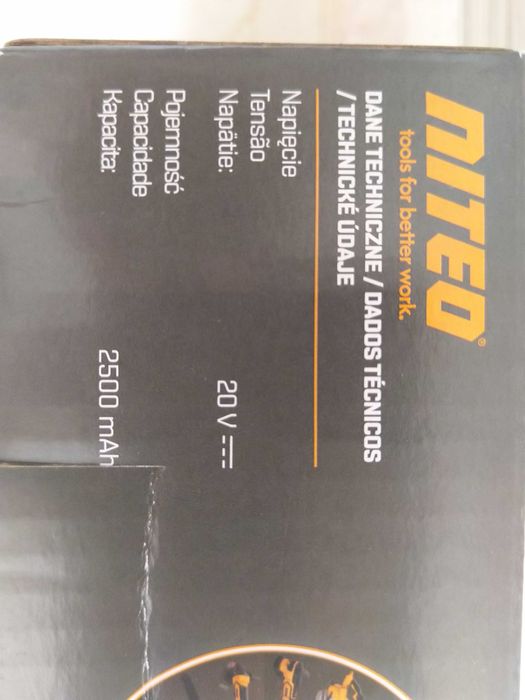 NOWY Bateria Akumulator Litowo Jonowy NITEO 2,5 Ah 2500 mAh 20V