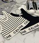 Top bluzka  celine czarny w paski