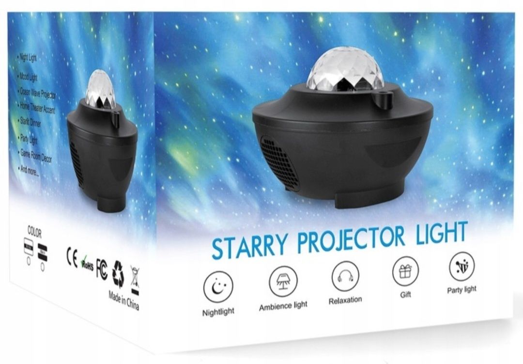 Projektor gwiazd lampka Led