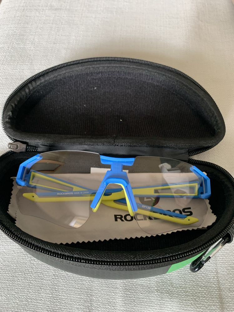 10127 ROCKBROS fotochromowe okulary rowerowe UV400