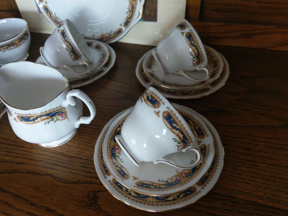 Nowy Piekny Vintage Duchess serwis trio filizanka angielska porcelana