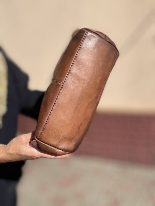 Torresi lucio велика шкіряна сумка шопер вінтаж коричнева