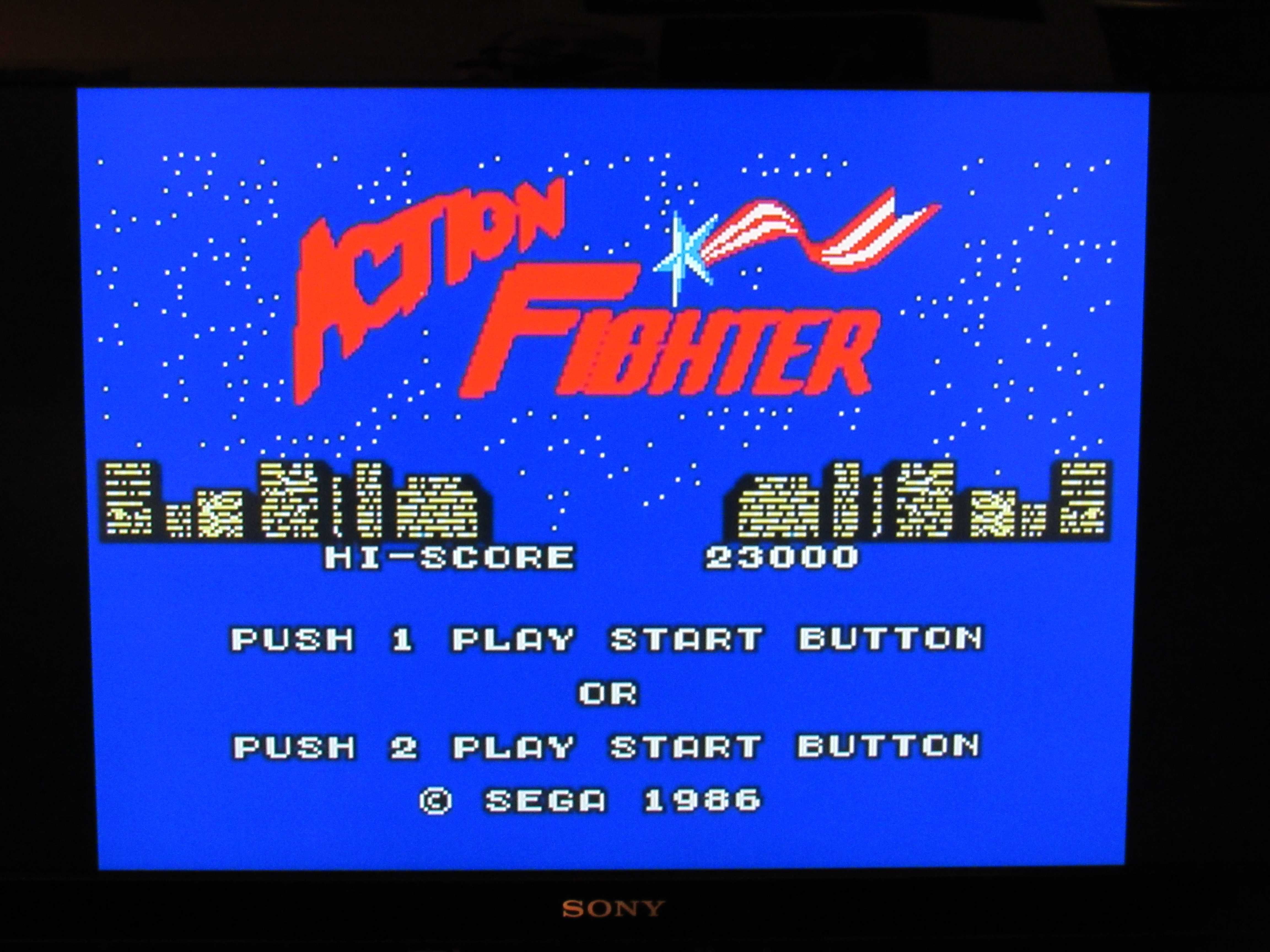 Jogo Sega Master System Action Fighter