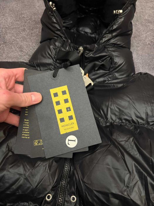 Пуховик Moncler Puffer Jacket Black x 1017 ALYX 9SM Shell Hooded