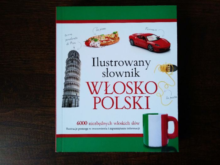 Ilustrowany słownik włosko-polski, cena: 15zł