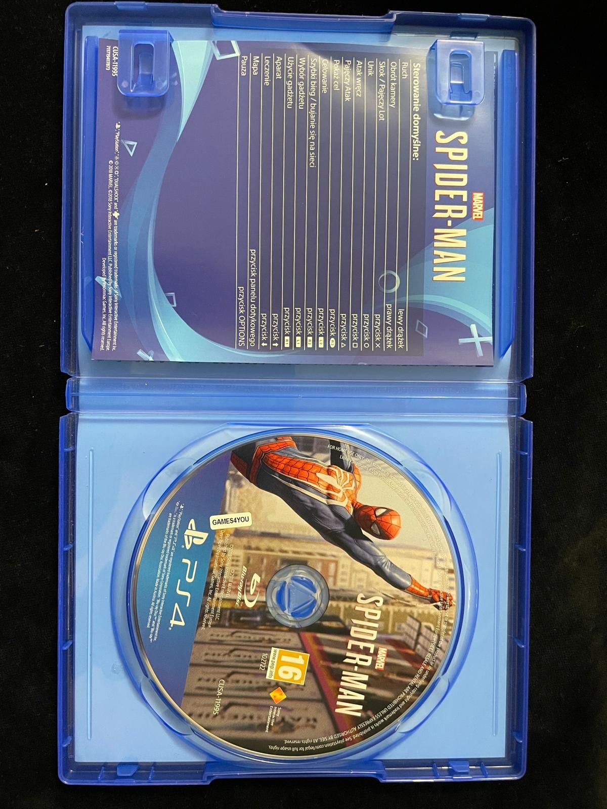 Marvel Spider-Man PL na PS4 i PS5 Gra po polsku Dubbing w BDB stanie