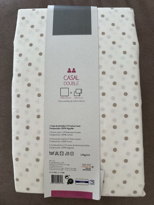 Capa de edredão e 2 fronhas
