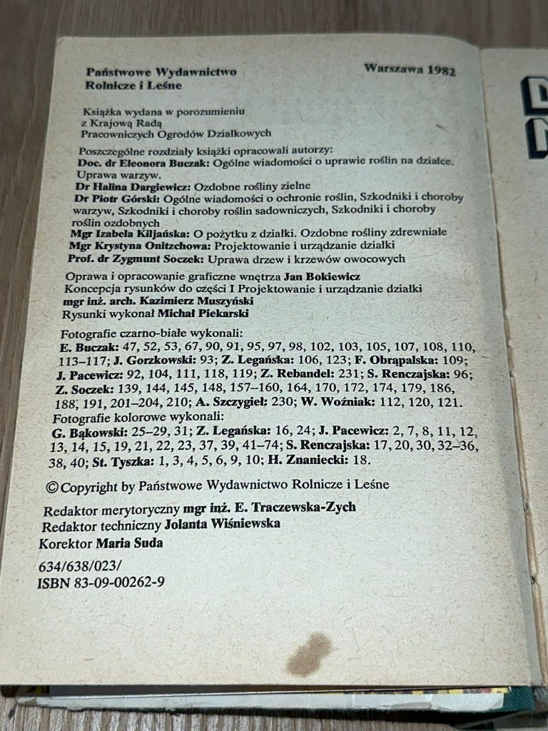 Książka Działka moje hobby