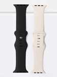 Zestaw 2 Paskow DO APPLE WATCH 40 MM 41 SILIKONOWEczarny i ecry
