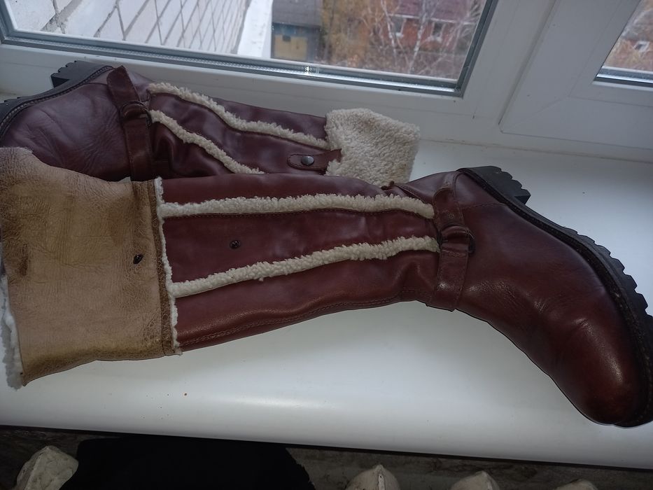 Сапоги Italy 40 кожание