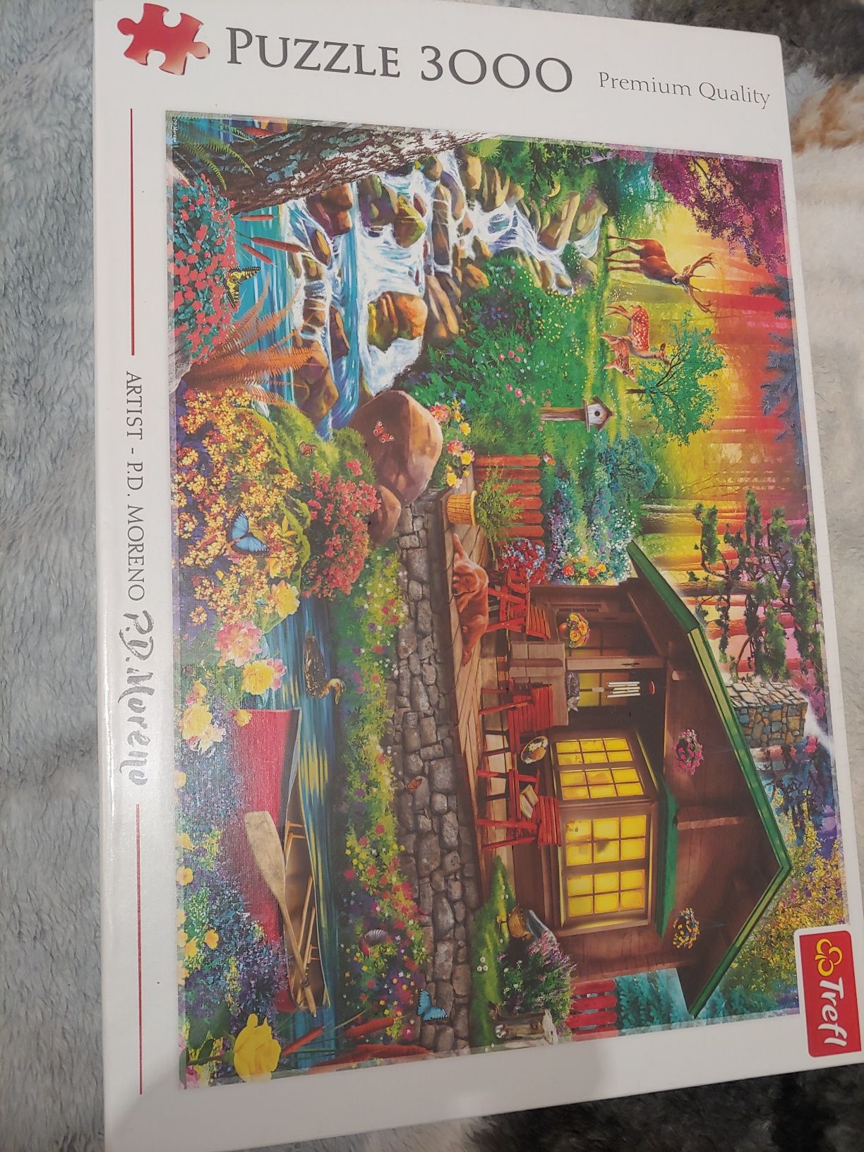 Nowe puzzle Trefl 3000 el Chatka w lesie