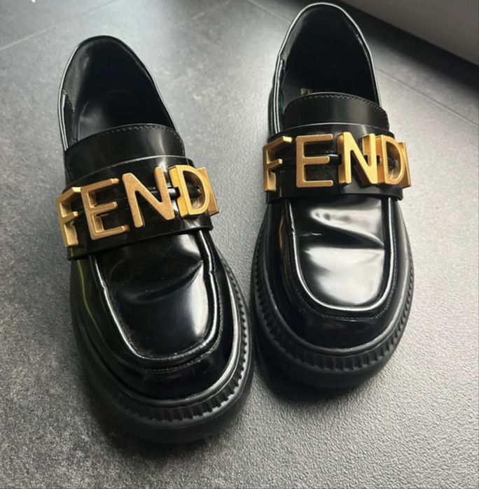 Mokasyny Fendi r. 37 czarne