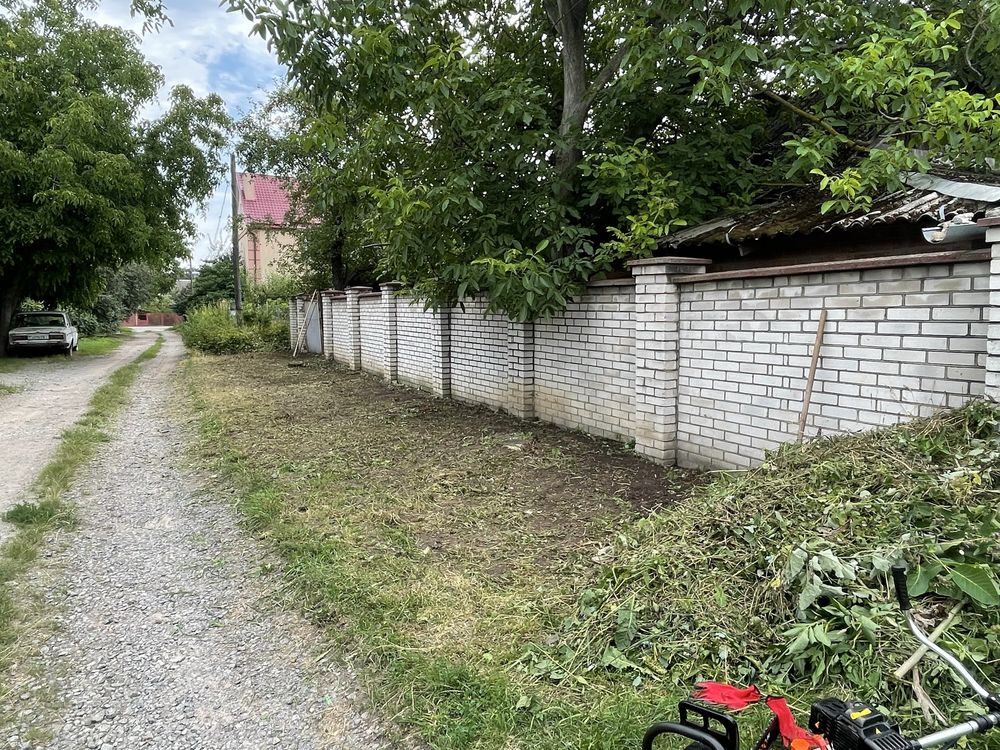 Косіння трави покос трави вбирання бурʼяну