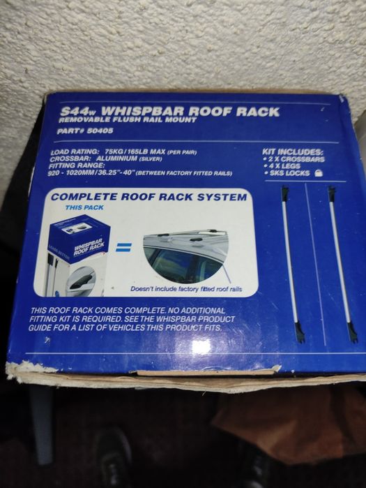 Barras tejadilho Whispbar S44 (92/102cm)