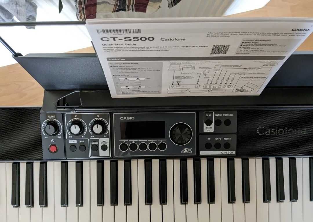 Синтезатор Casio CT-s500 для сцени і дому, навчання s400