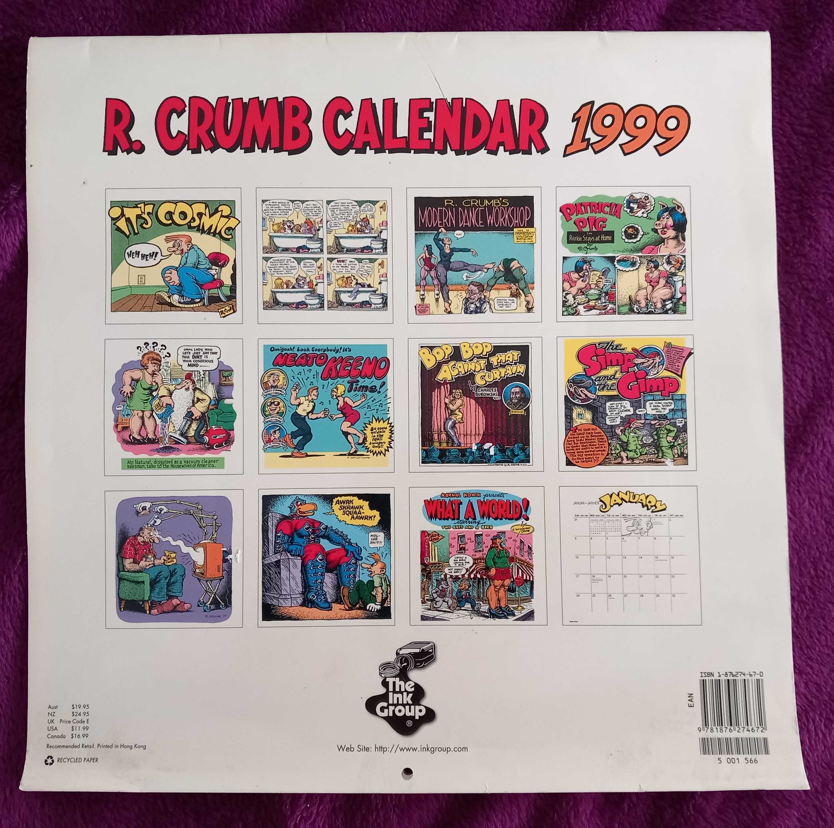 Robert Crumb Calendar [ano de 1999]