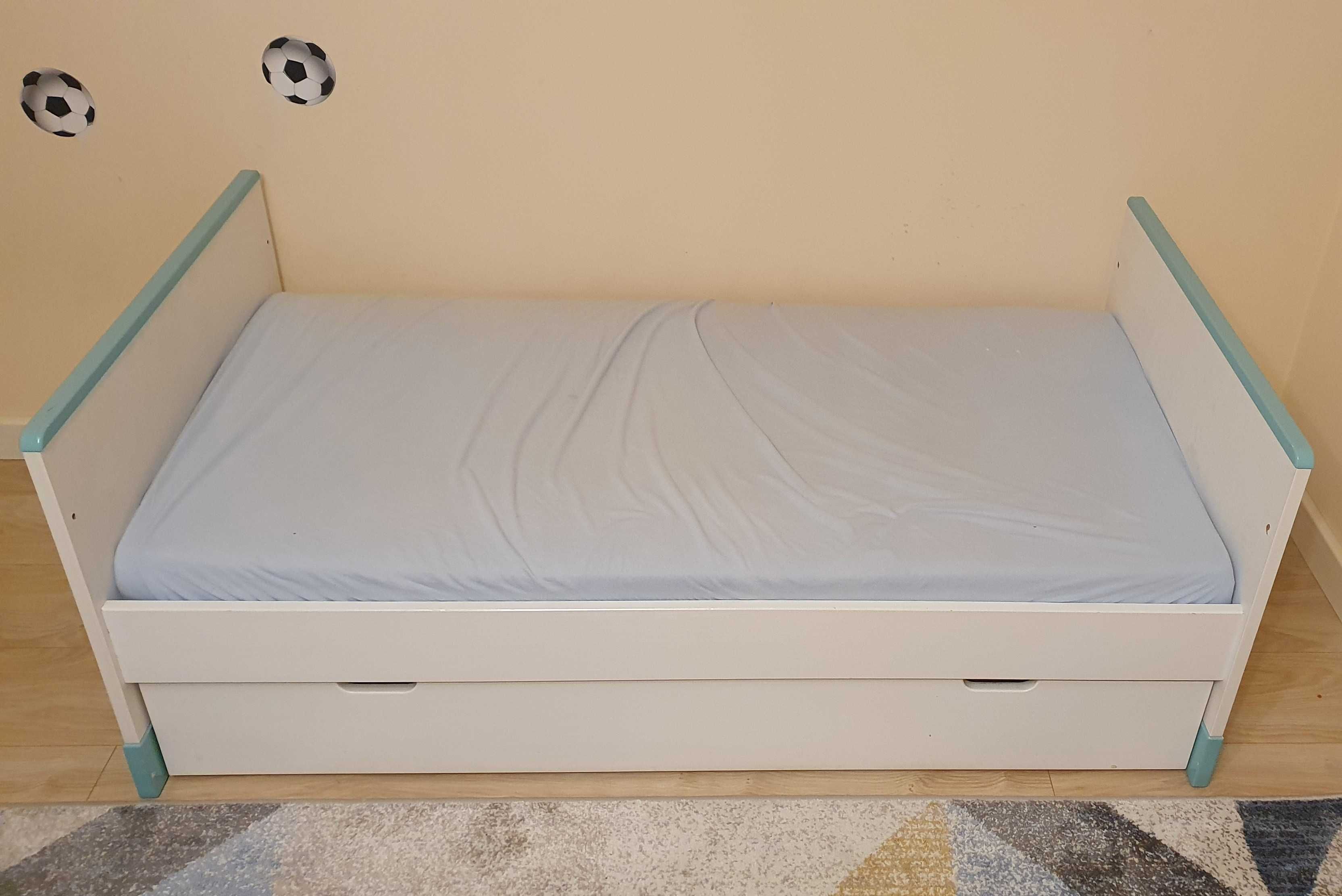 Łóżeczko, łóżko dziecięce Pinio ToTo 140x70 + materac + pojemnik