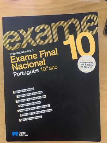 preparação para o exame final nacional Português e Matemática A 10ºano