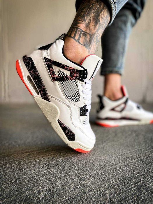Унисекс кожаные кроссовки Nike Air Jordan 4 Retro найк аир джордан 4